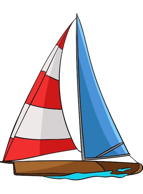 Premium Vector Sailing Cartoon Colored Clipart Illustration