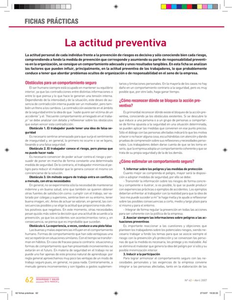 Enlace en nueva ventana La actitud preventiva Año 2007 FP rev 42