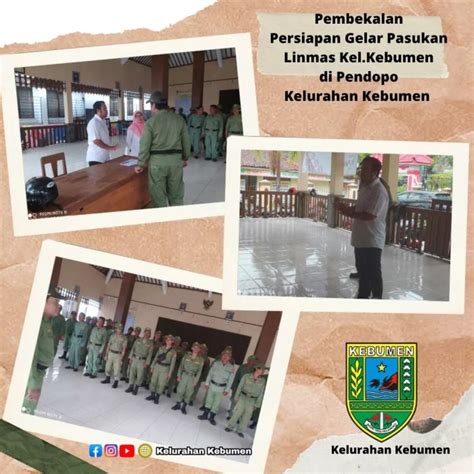 SatLinmas Kelurahan Kebumen Ikuti Apel Gelar Pasukan Website Resmi