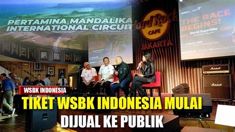 Pre Event World Superbike Resmi Tiket Wsbk Indonesia Dijual Dan Akan