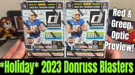 2023 Donruss Holiday Football Blaster Boxes Multiple Qb Hits In These