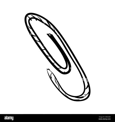 Art Illustration Hand Draw Vector Symbol Icon Of Wire Clamp Stock