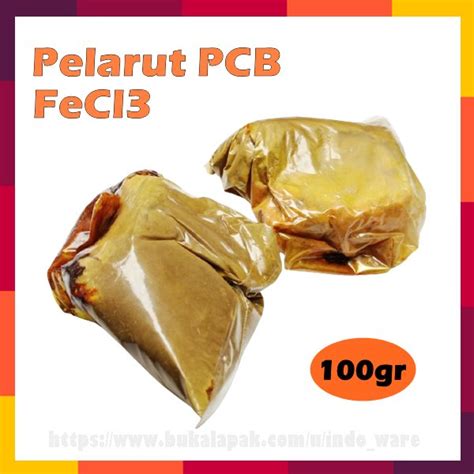 Jual Ferit Chlorid Pelarut Pcb Sachet 100gram Ferric Chloride FeCl3