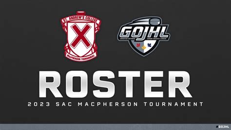 GOJHL Roster Announced for the MacPherson Challenge | GOJHL | Greater ...