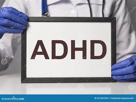 Adhd Abbreviation Word Attention Deficit Disease Stock Image Image