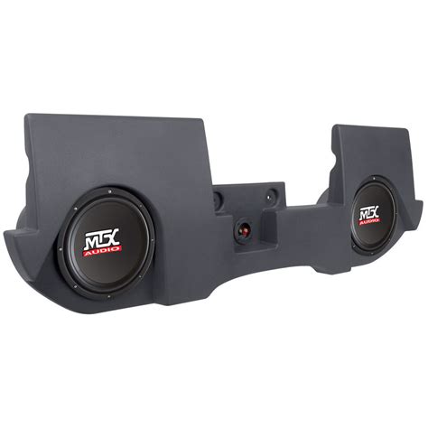 Dual 10 Mtx Powered Subwoofers Enclosure Box For 02 16 Dodge Ram Quad Crew Cab