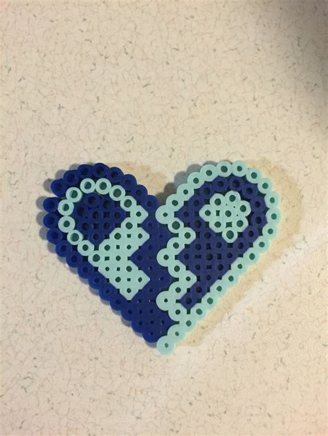 Best Friend Broken Heart Design Part 3 Of 3 Pearl Beads Pattern Perler Beads Designs Perler