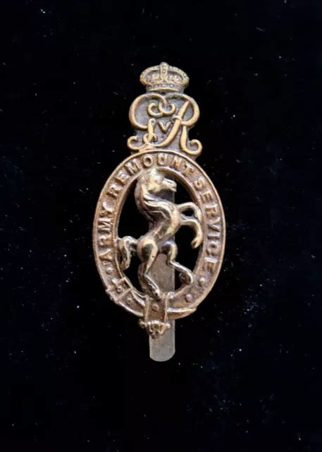 Genuine Ww Era Army Remount Service Bi Metal Cap Badge British