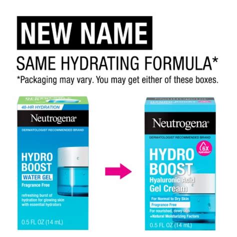 Neutrogena Hydro Boost Hyaluronic Acid Water Gel Moisturizer 05 Fl Oz Smiths Food And Drug