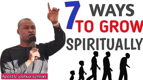 7 Divine Secrets For Spiritual Growth Apostle Joshua Selman Youtube