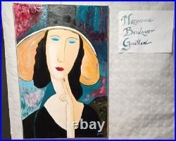 Huile Sur Toile Blog Archive Tableau Huile Sur Toile Modigliani