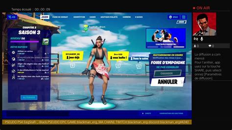 Live Fortnite Fr Venez Vite J Analyse Vos Chaine Et D Tente Avec