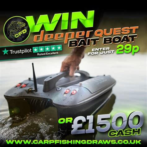 Deeper Quest Bait Boat Carp Fishing Draws