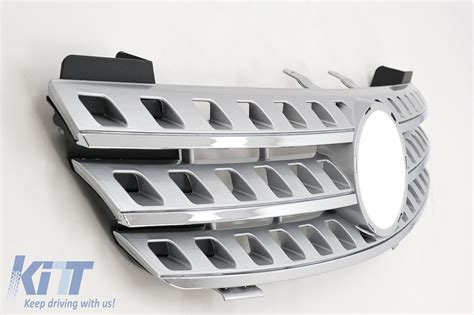 Central Front Grille Suitable For Mercedes Ml W Chrome