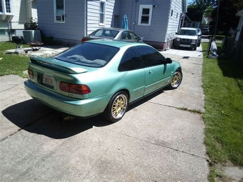 1993 Honda Civic Ex Coupe Shavedtucked Bay Midori Green Paint Lots