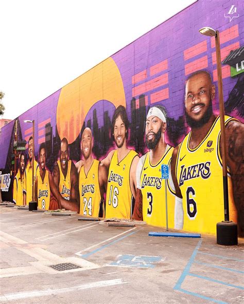 NBAFan On Twitter New Los Angeles Lakers Mural Beautiful