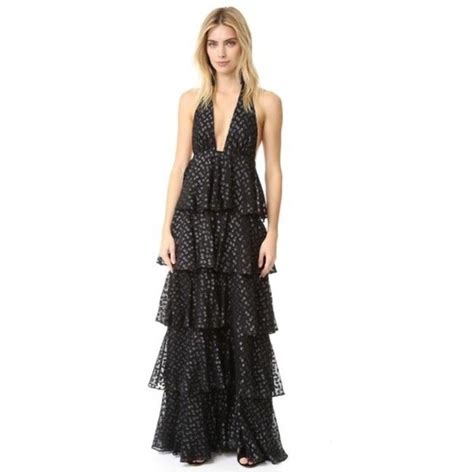 Jill Stuart Dresses Jill Stuart Polka Dot Tiered Halter Dress