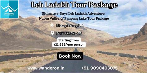 Ultimate 6 Days Leh Ladakh Adventure Nubra Valley Pangong Lake Tour