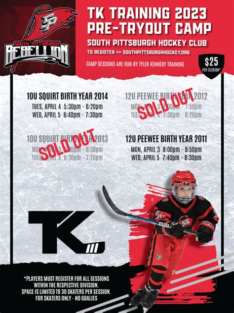 Tk Training 2023 Pre Tryout Camp South Pittsburgh Rebellion