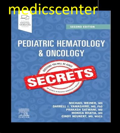 Pediatric Hematology Oncology Secrets Nd Edition Pdf Free Direct