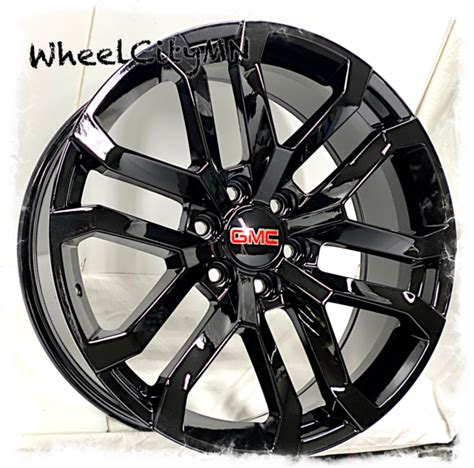 22 Inch Gloss Black 2019 2020 Gmc Sierra Yukon Denali Oe Replica Rims