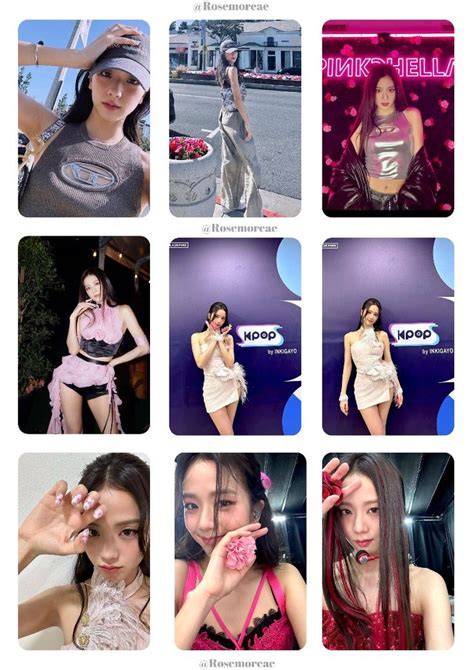 Jisoo photocard template 2024 Kızlar Koreli kadın oyuncular Coachella