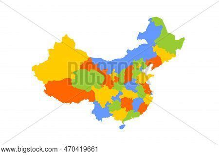 China Political Map Vector Photo Free Trial Bigstock