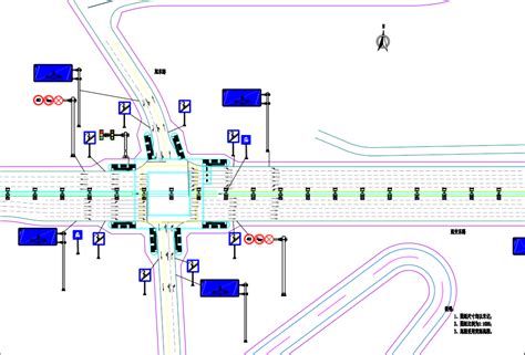 双向八车道城市干线施工图 免费下载 公路图纸 土木工程网