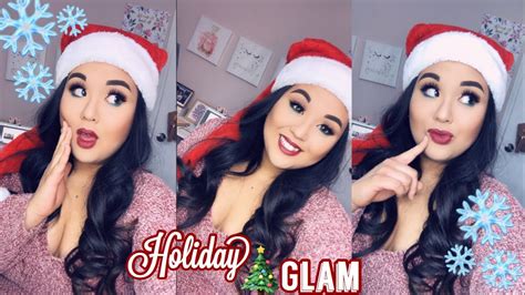 VLOGMAS 5 Holiday Glam Makeup Tutorial YouTube