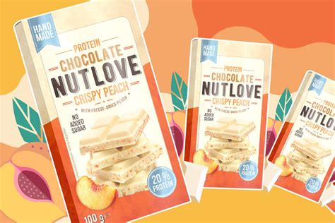 Protein Chocolate Nutlove Crispy Peach 100g ALLNUTRITION 6