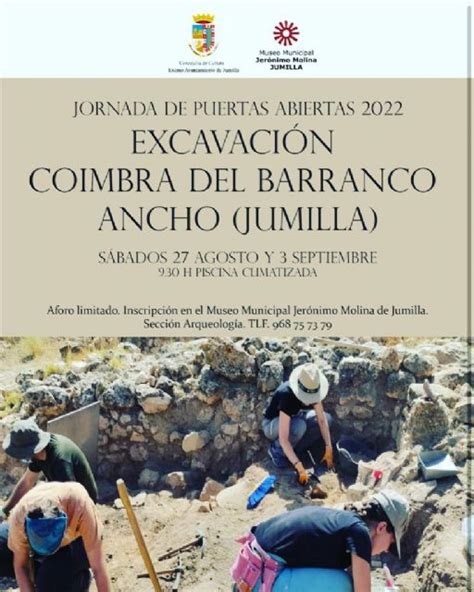 Puertas Abiertas Excavaciones Coimbra Jumilla Murcia