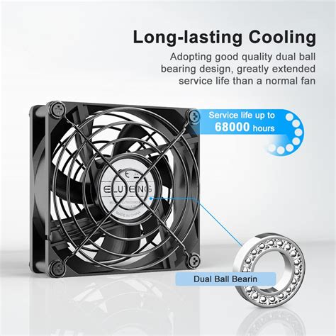 Buy ELUTENG USB Fan 80mm 2 In 1 Computer Fan 5V 80 Mm Fan 2700RPM 32CFM