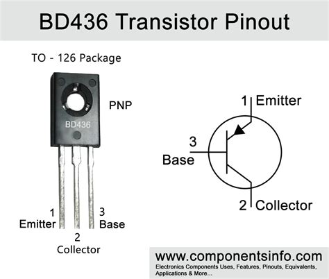 Bd436 Transistor Pinout Features Equivalents Applications And Other