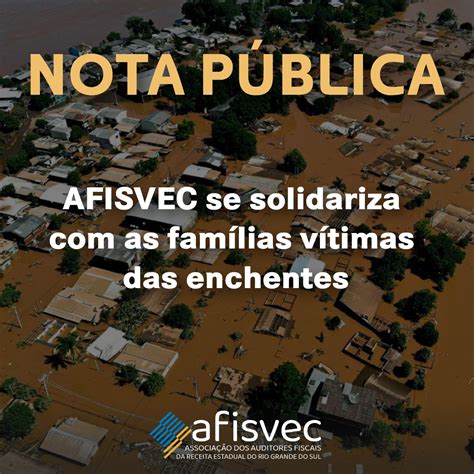 Nota P Blica Afisvec Se Solidariza As Fam Lias V Timas Das