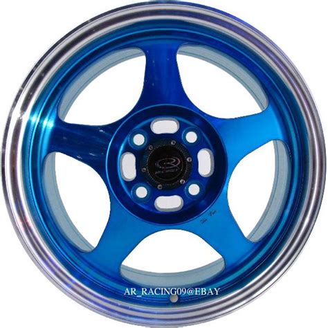 15 Rota Wheels Slipstream Blue Civic Crx Sentra Xb Si Ebay