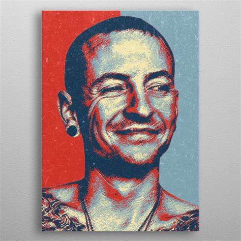 Chester Bennington Poster Picture Metal Print Paint By Izmo