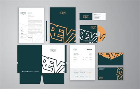 Premium Vector | Minimalistic Stationery set design template