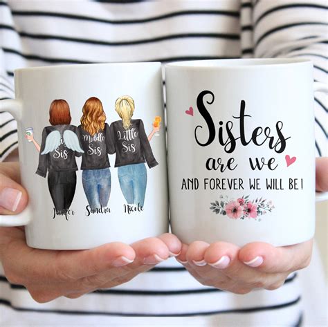 Gossby Personalized Mug Best Sisters And Friends Christmas Custom