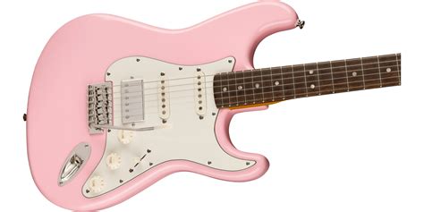 Squier FSR Classic Vibe 60s Stratocaster HSS Shell Pink Guitar Co Uk