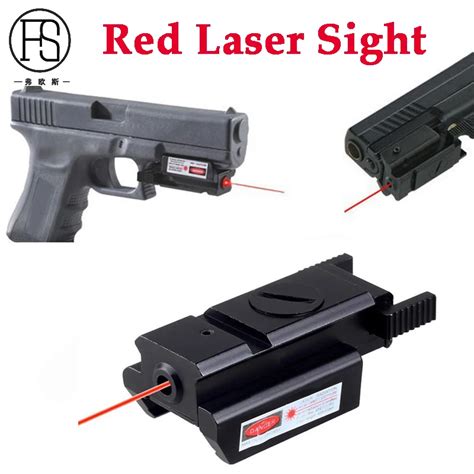 Tactical Hunting Pistol Red Dot Laser Sight 20mm Mount Military Red Dot ...