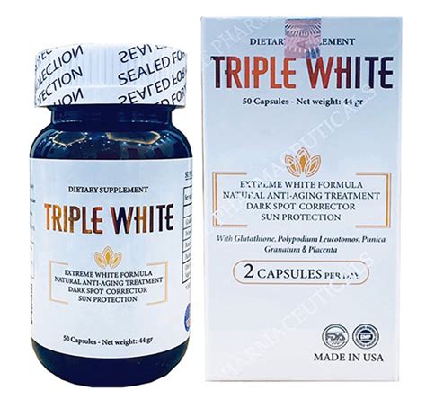 Viên Uống Trắng Da Chống Nắng Triple White Nhập Khẩu Chính Hãng Thực