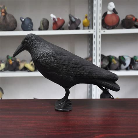 Simulation Black Crow Raven Bird Repellent Pest Control Garden Decorat