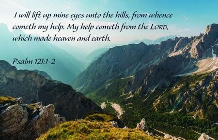 I Will Lift Up Psalm 121 1 2 KJV Postcards 25 Christianbook