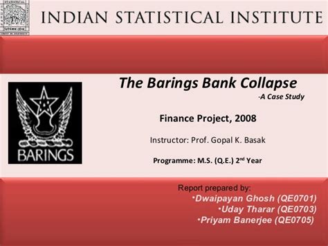 The Barings Bank Collapse