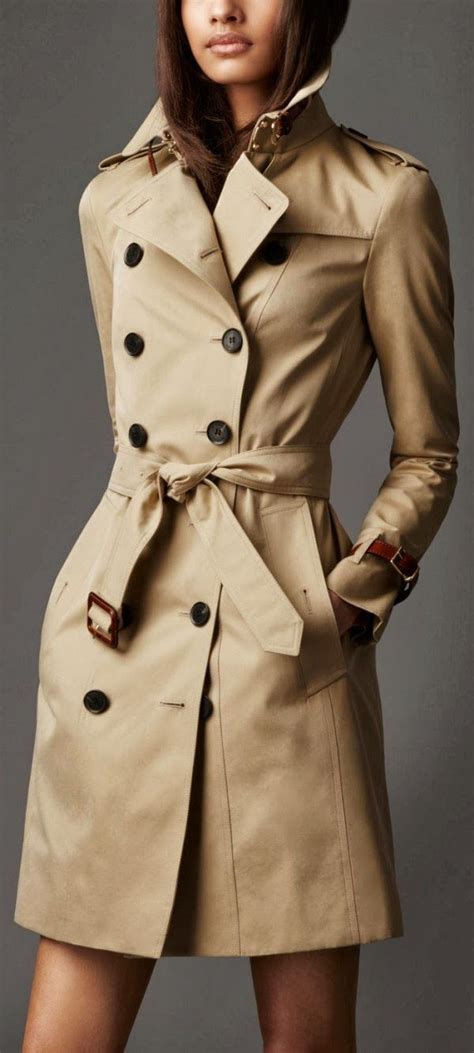 Burberry Long Leather Detail Gabardine Trench Coat Us Burberry