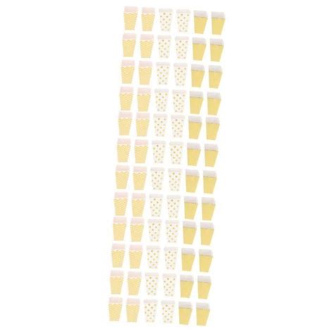 108 Pcs Boîte De Pop Corn Conteneur Conteneurs Pour La Nourriture Snack