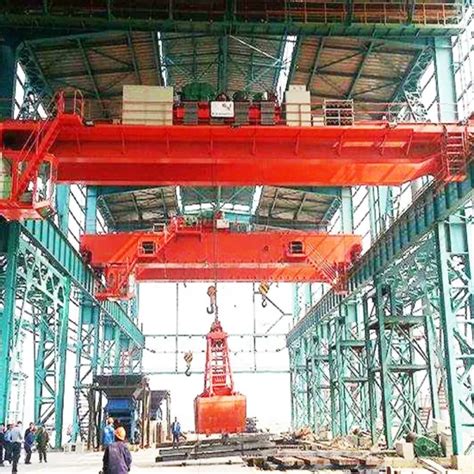 Qz Type Hydraulic Grab Bucket Traveling Overhead Double Beam Girder