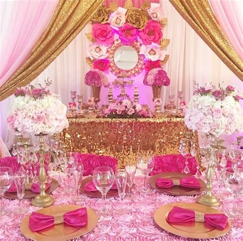 Sweet Th Birthday Party Ideas Photo Of Pink And Gold