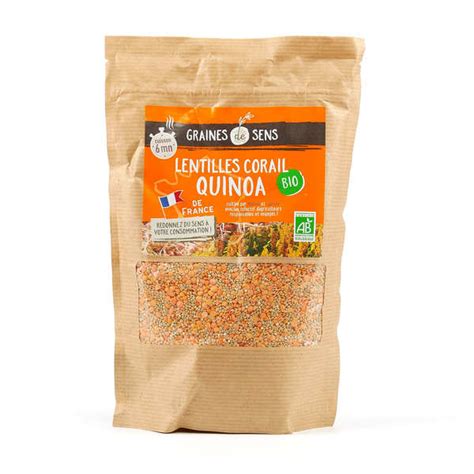 M Lange Quinoa Lentilles Corail Bio De France Graines De Sens