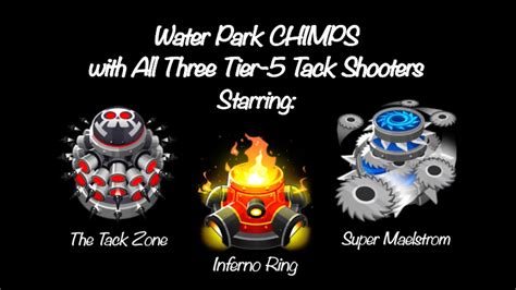 Btd Water Park Chimps With All Three Tier Tack Shooters Black